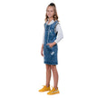 3/4th Sleeves Hooded Tunic Dress For Girl's