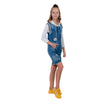 3/4th Sleeves Hooded Tunic Dress For Girl's