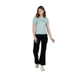 Round Neck Half Sleeves Designer Printed Cotton T-shirt / Tee For Women