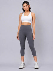 Astron High-Waisted Stretch Gym Leggings - 4-Way Stretch Cropped Sports Leggings for Women