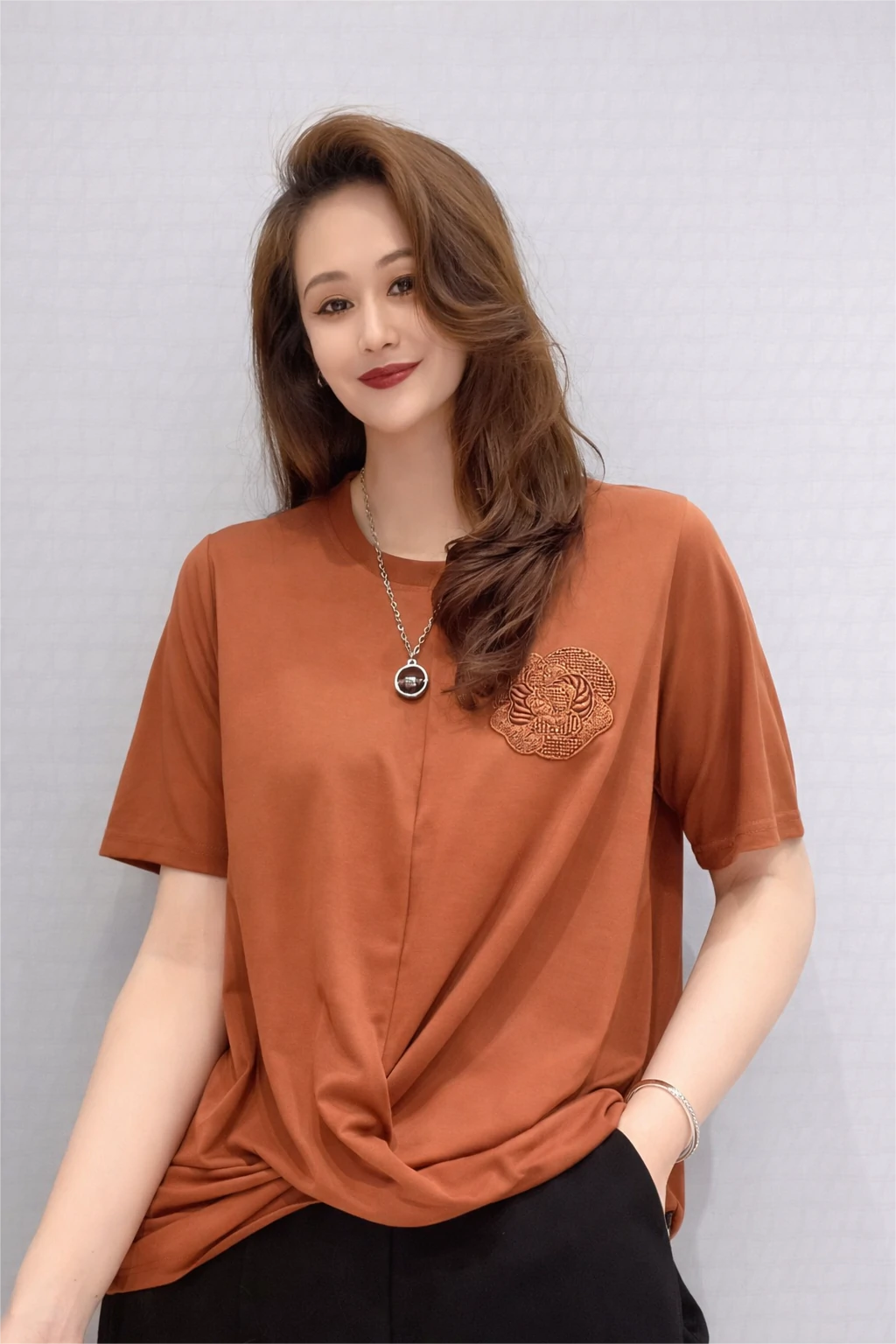 Women’s Casual Embroidered Top