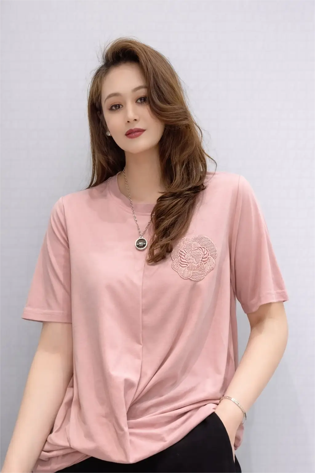 Women’s Casual Embroidered Top - ASTRON