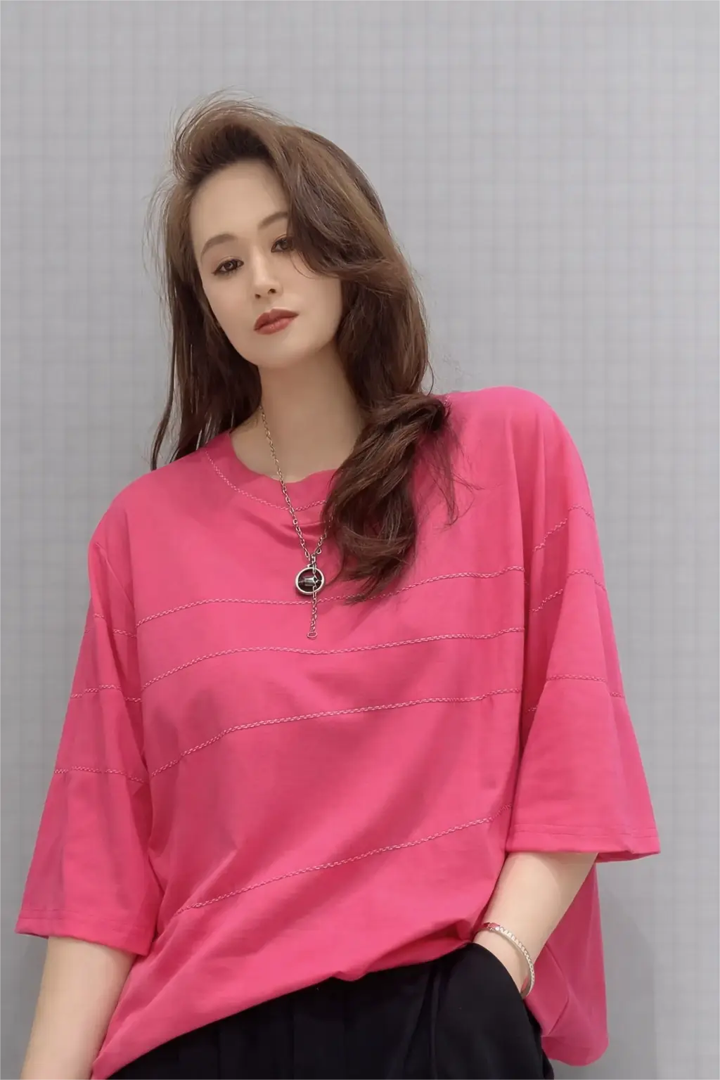 Women’s Oversized Casual Tee with Stitch Detail - ASTRON