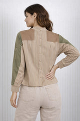 Women’s Color-Block Panel Sweatshirt