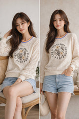Women’s Lace Sweatshirt