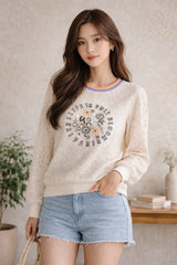 Women’s Lace Sweatshirt