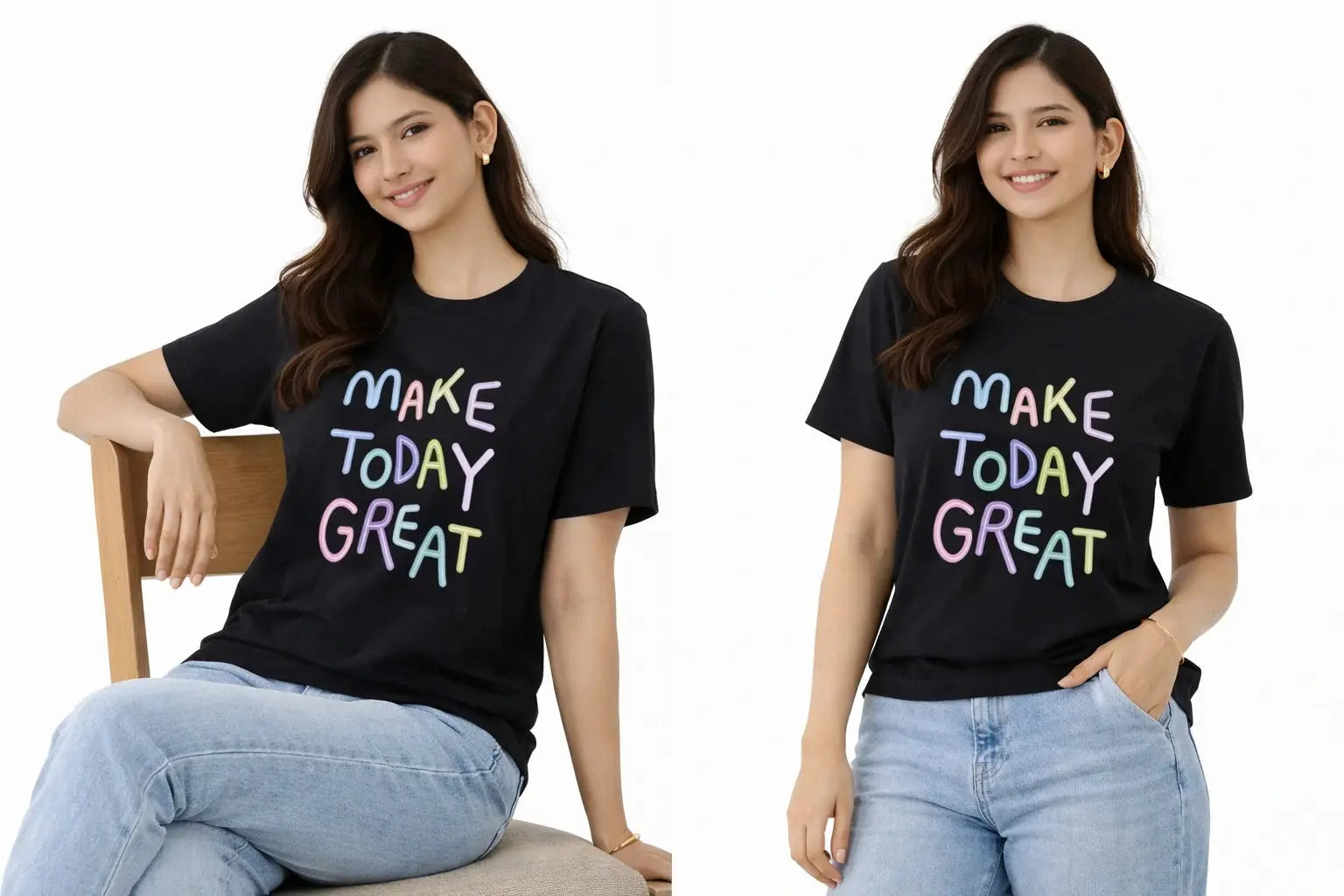 Women's Graphic T-Shirt - Make Today Great - ASTRON