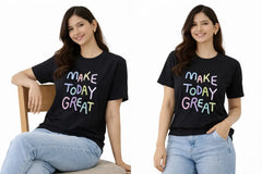 Women's Graphic T-Shirt - Make Today Great - ASTRON