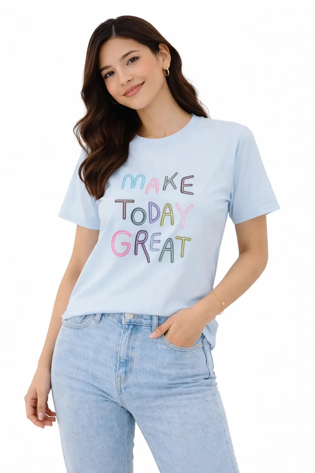 Women's Graphic T-Shirt - MAKE TODAY GREAT for Everyday Inspiration - ASTRON
