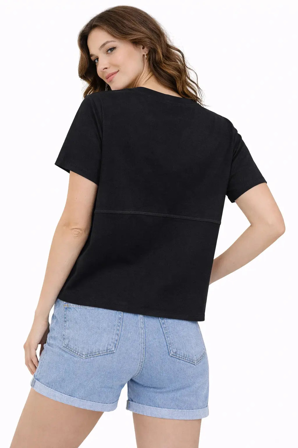 Women’s Box Fit Contrast Pocket Top with Zip Detail - ASTRON