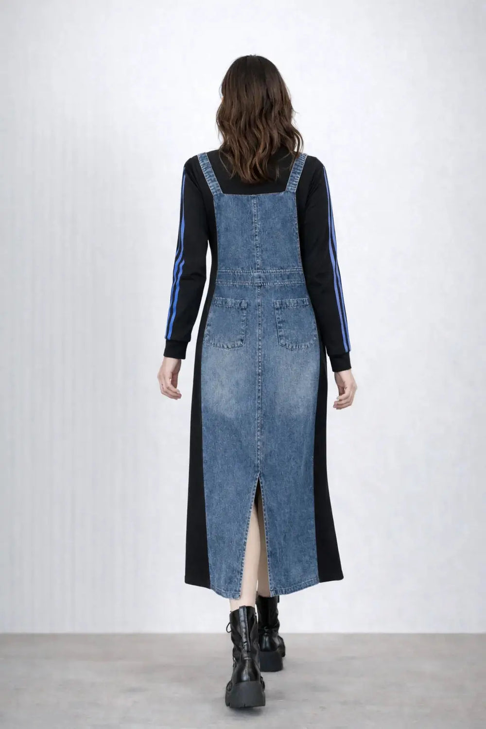 Women’s Denim Dungaree Dress - ASTRON