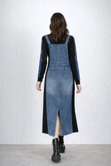 Women’s Denim Dungaree Dress - ASTRON