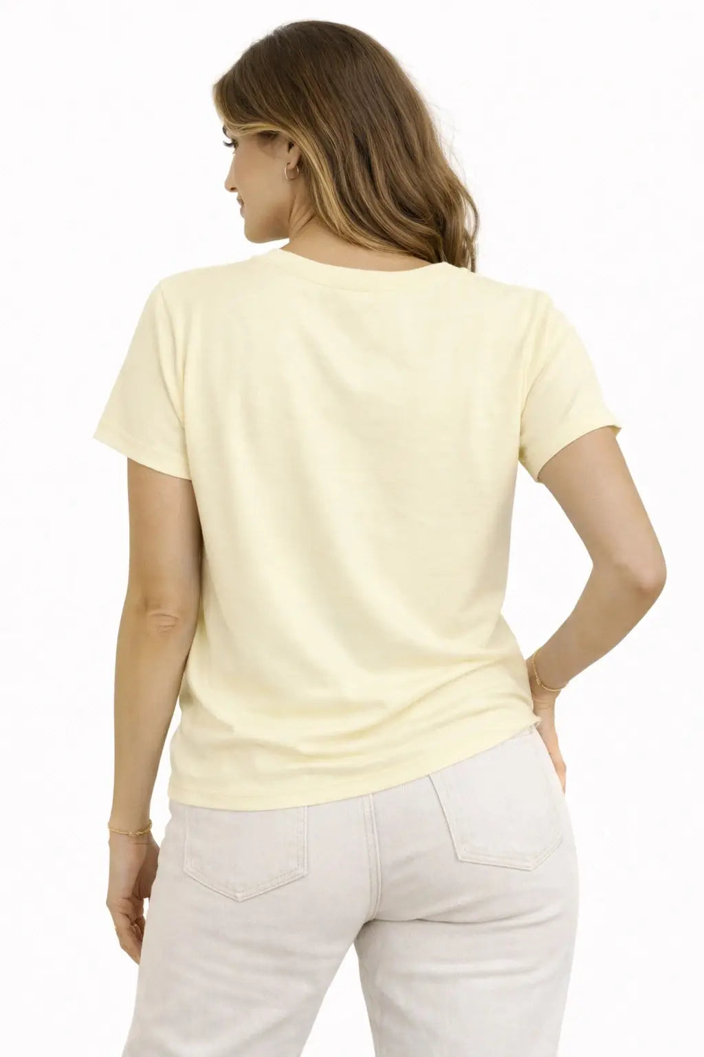 Love the New York Crop Top – Cotton Spandex Half Sleeve Tee - ASTRON