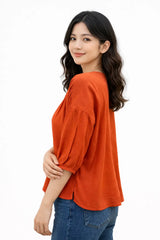 Women's Casual Solid Top for Effortless Style and Ultimate Comfort - ASTRON
