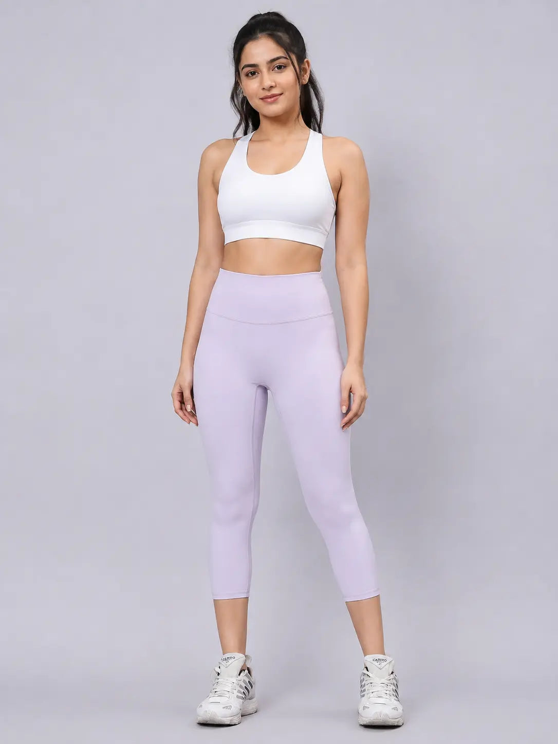 Astron High-Waisted Stretch Gym Leggings - 4-Way Stretch Cropped Sports Leggings for Women