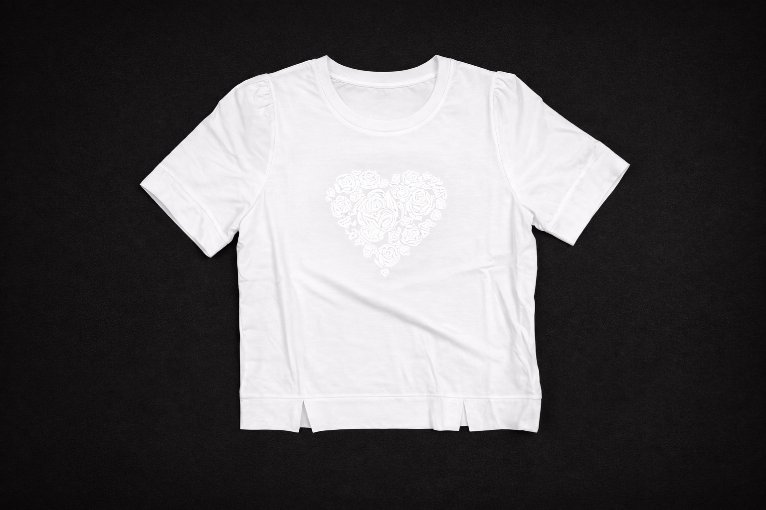 Women’s Embroidered Rose Motif Top