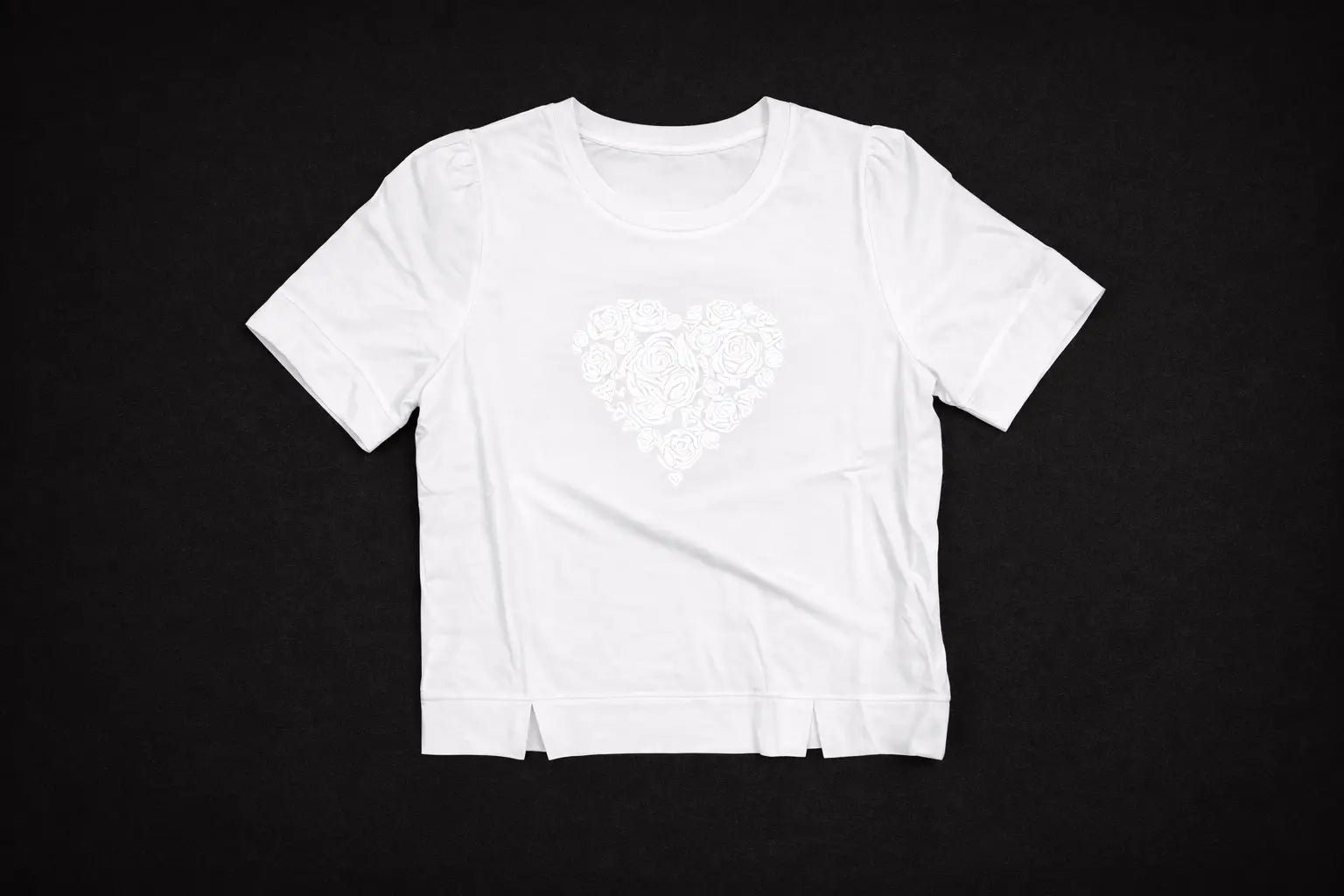 Women’s Embroidered Rose Motif Top - ASTRON
