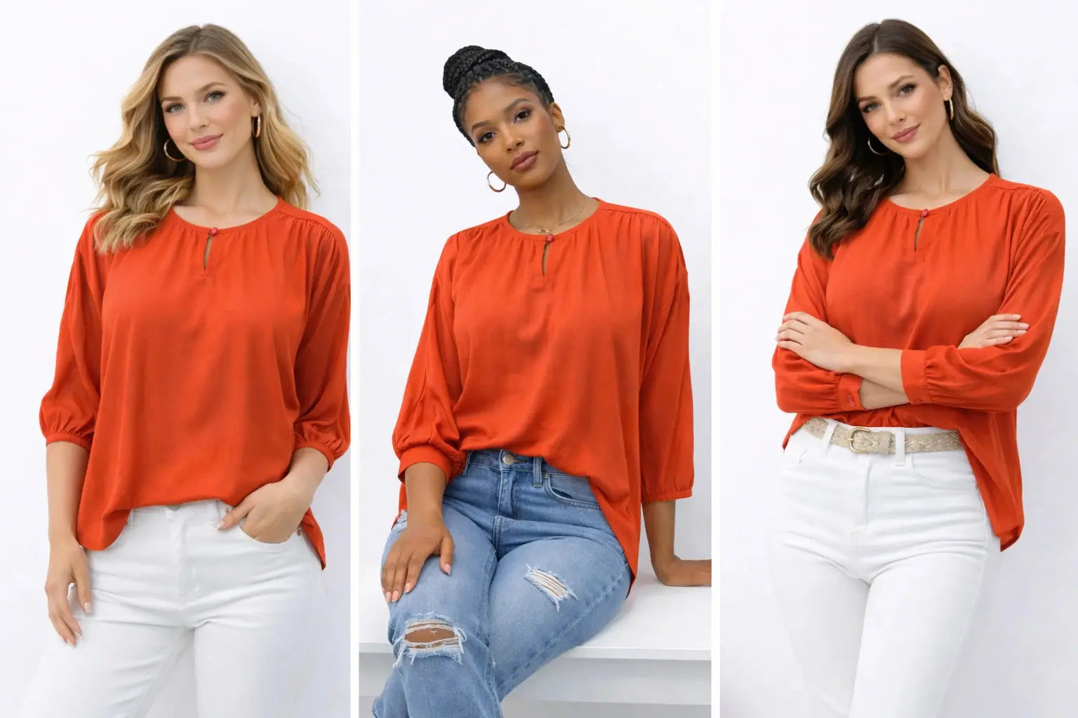 Women's Casual Solid Top for Effortless Style and Ultimate Comfort - ASTRON