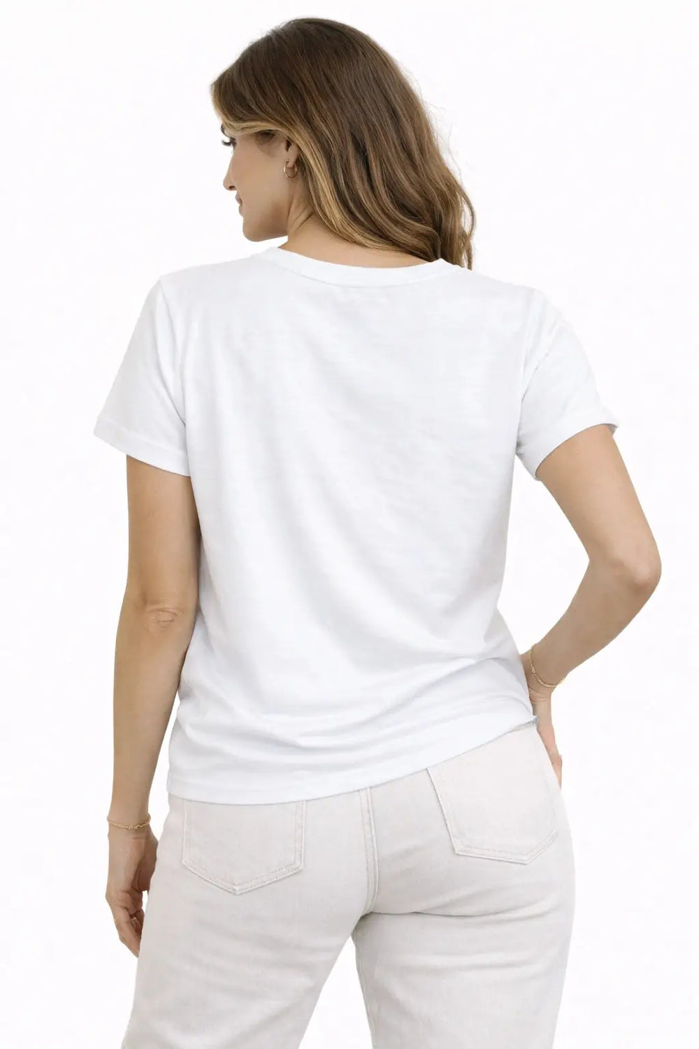 Love the New York Crop Top – Cotton Spandex Half Sleeve Tee - ASTRON