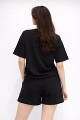 Women’s Solid Asymmetric Panel Top