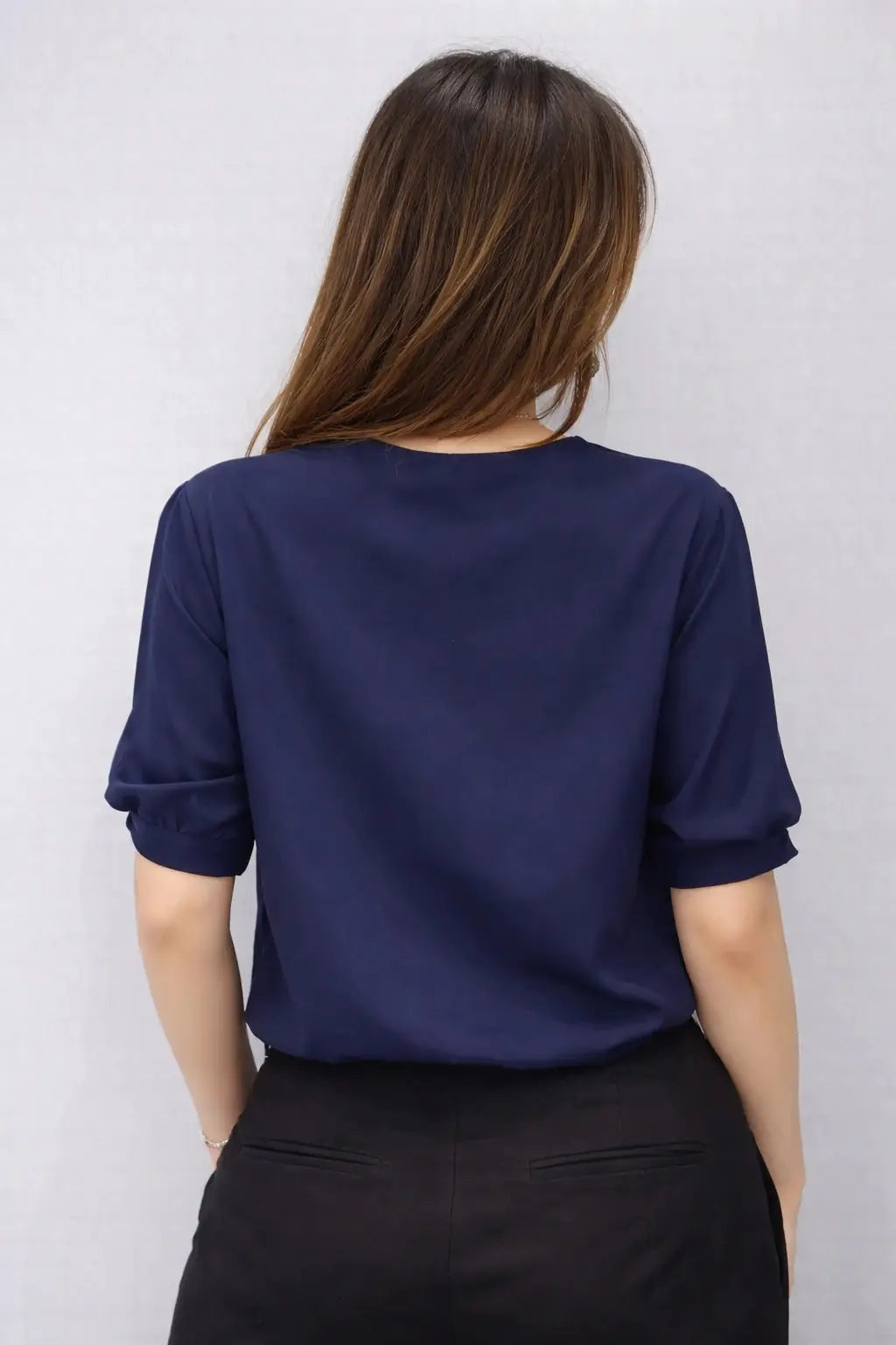 Women’s Keyhole Neck Elegant Blouse - ASTRON