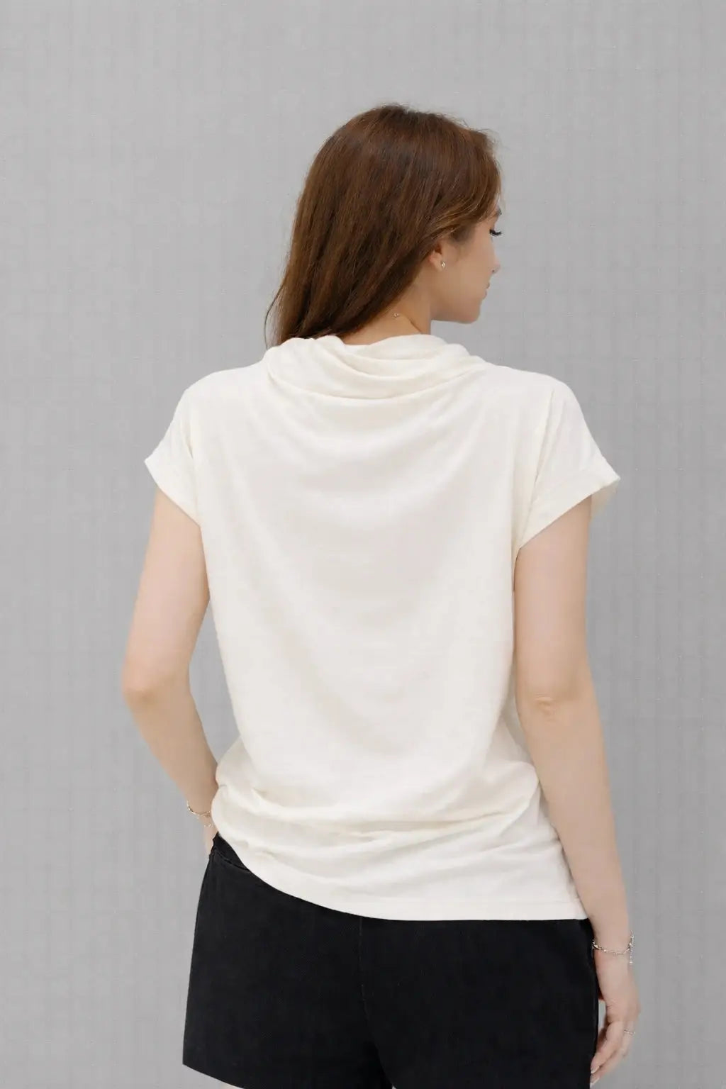 Women’s Cowl-Neck Casual Top - ASTRON