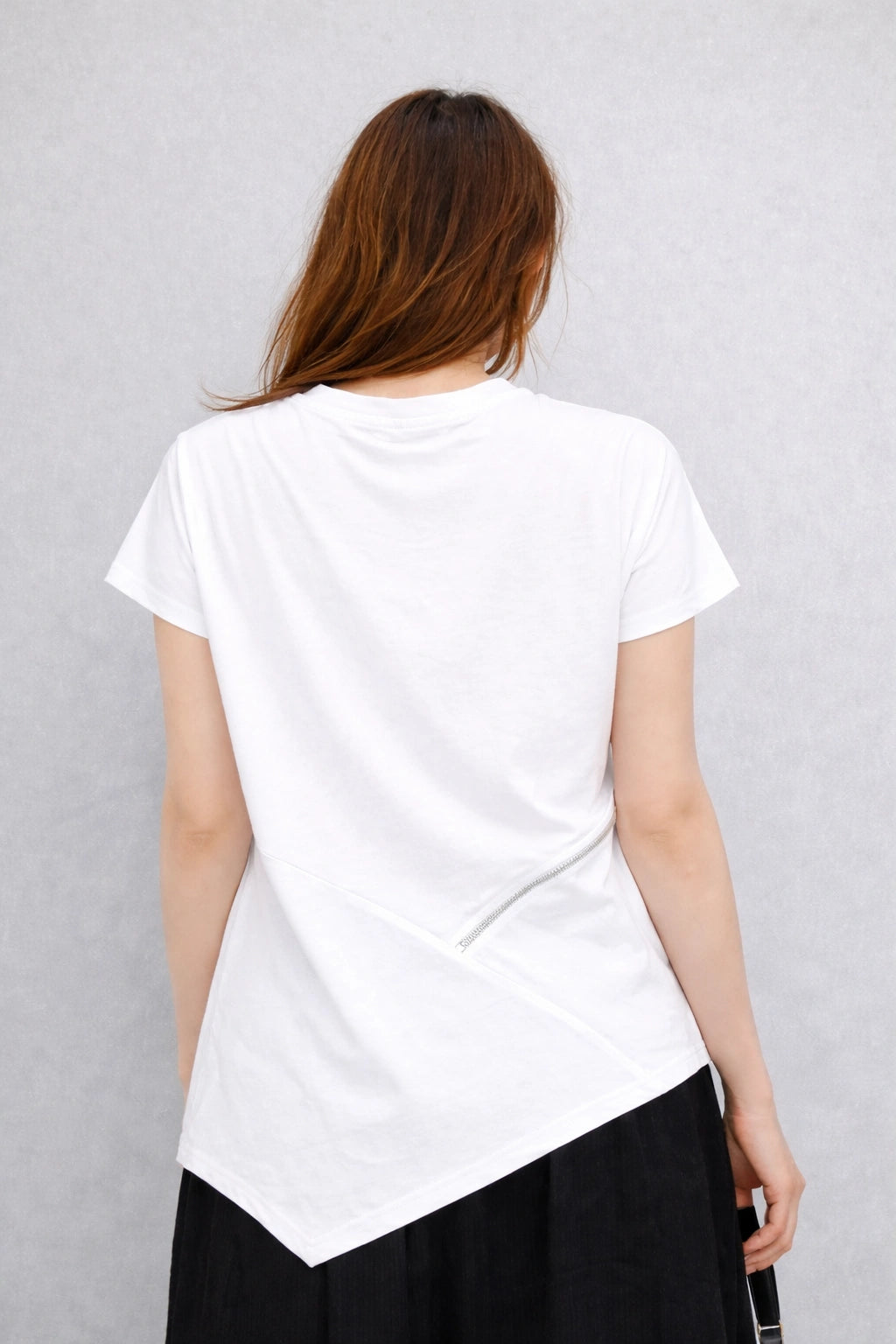 Women's Asymmetric Zip Detail Top