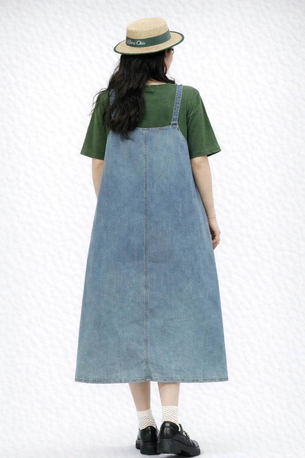 Women’s Denim Pinafore Dress / Overall Dress - ASTRON