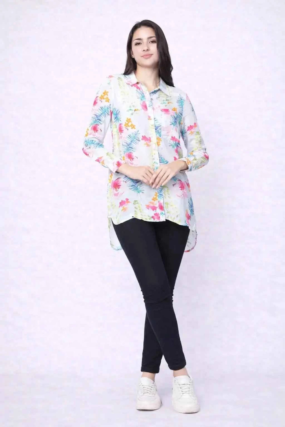 Astron – High-Low Women’s Shirt – Elegant Style & Comfort