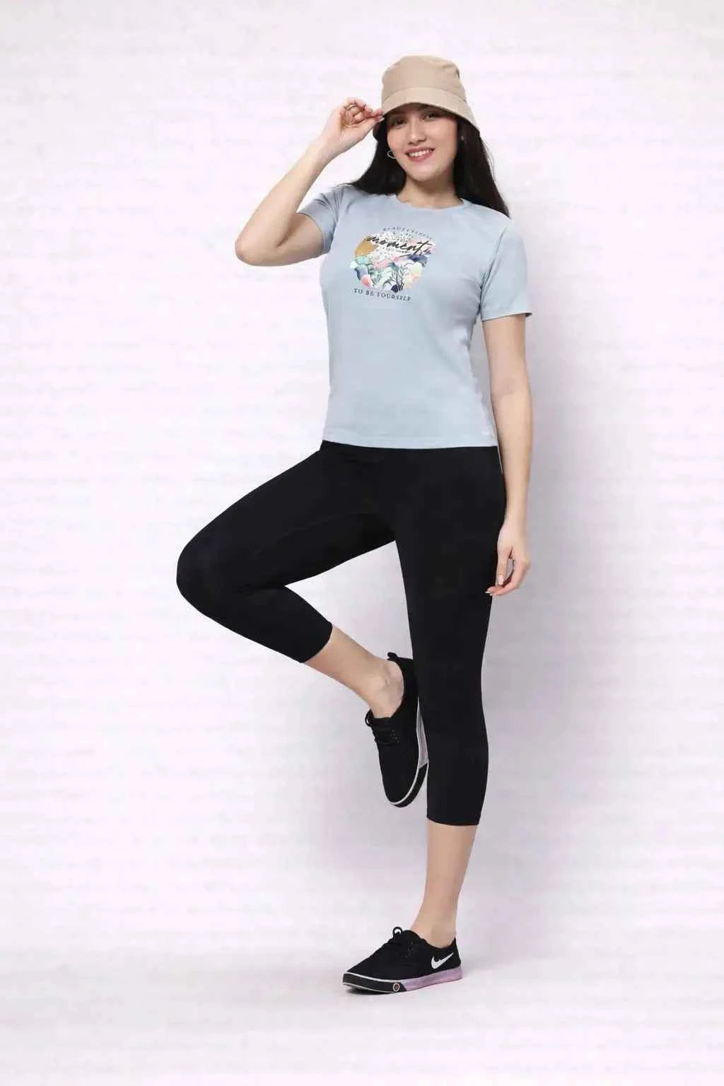 Half Sleeves Box Body T-Shirt