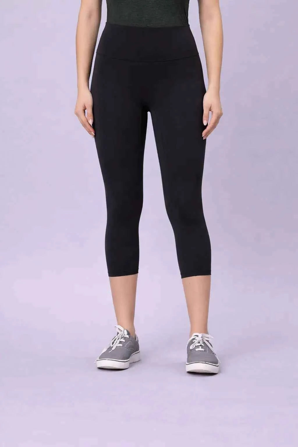 Astron – High-Waisted 4-Way Stretch Cropped Sports/Gym Leggings for Women
