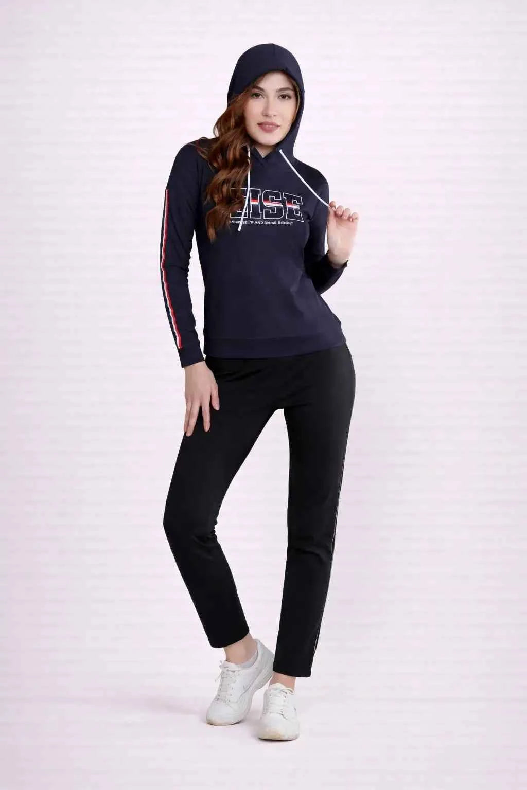 Ladies Full Sleeve Cotton Pullover Hoodie