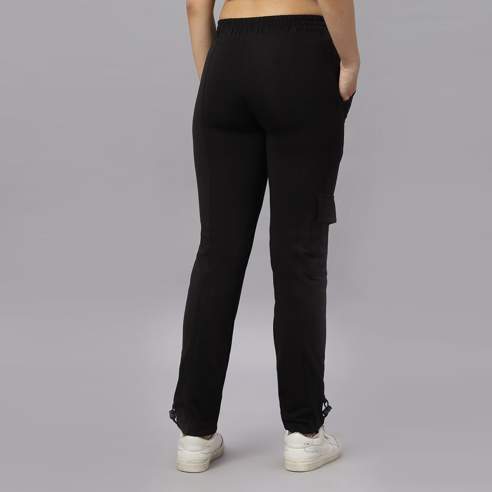 Two Tone Fabrics Women's Four Way Stretchable Track Pant.