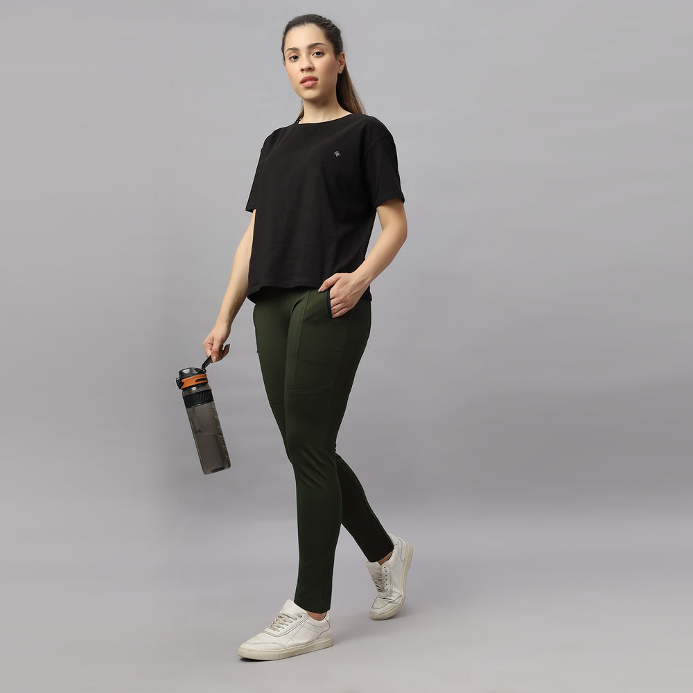 Ankle Length 4 Way Stretchable Women's Track Pant.