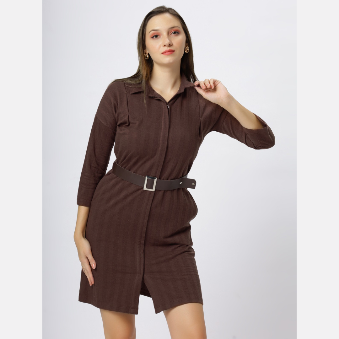Astron - Shirt Midi Dress For Women