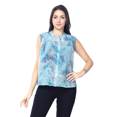 Astron – Sleeveless Comfort Fit Shirt for Women
