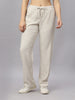 Women's Straight Fit Natural Colour Viscose Linen Pant