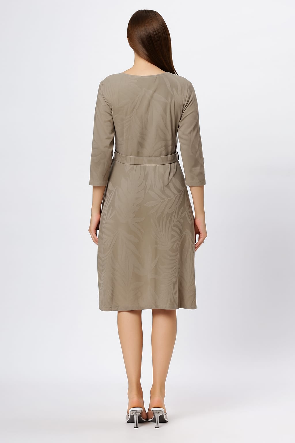Astron - Round Neck Midi Dress For Women