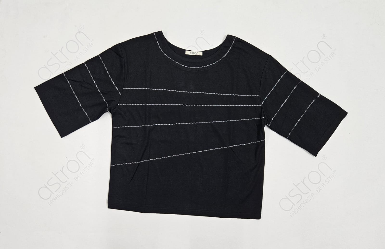 Women’s Oversized Casual Tee with Stitch Detail