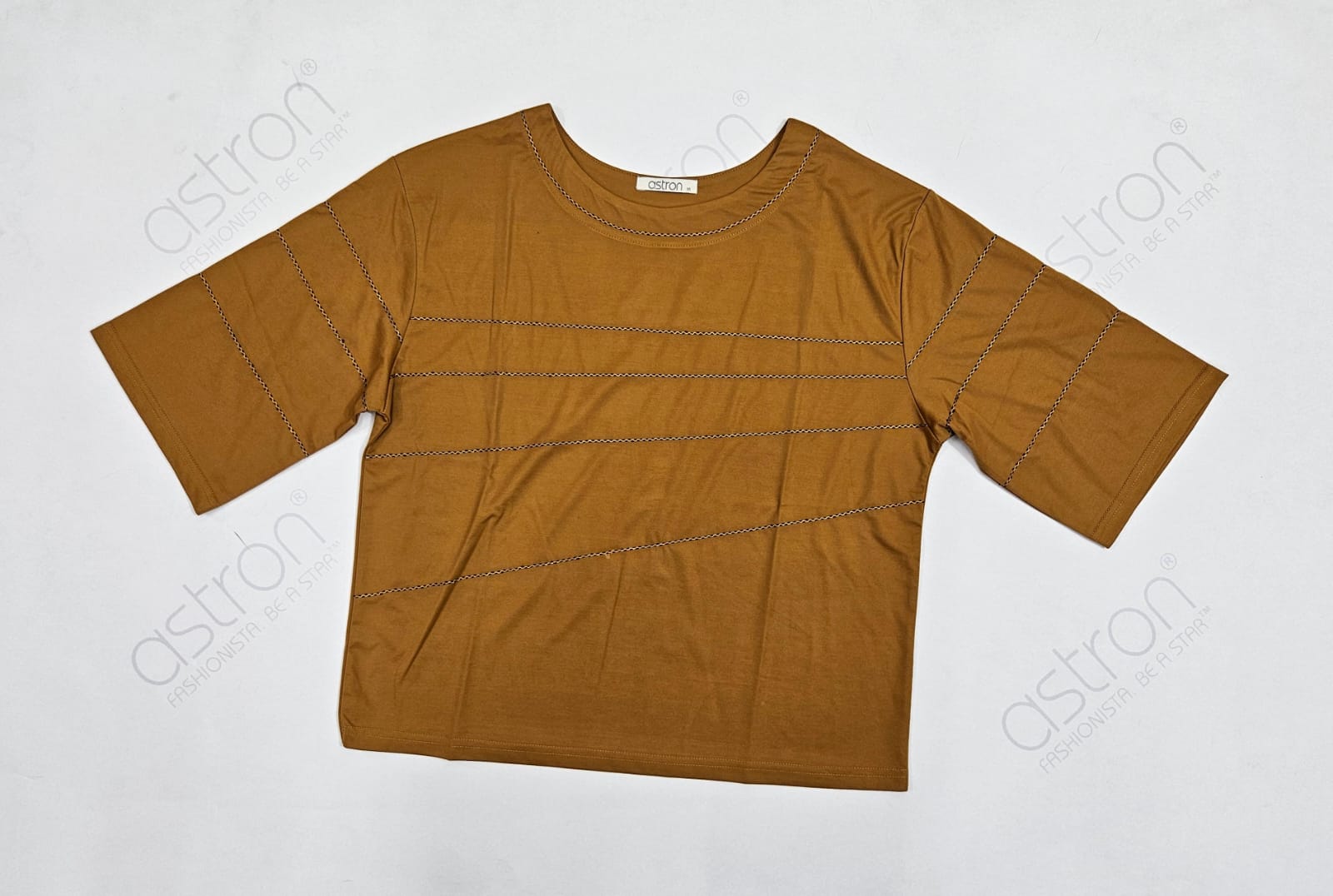 Women’s Oversized Casual Tee with Stitch Detail