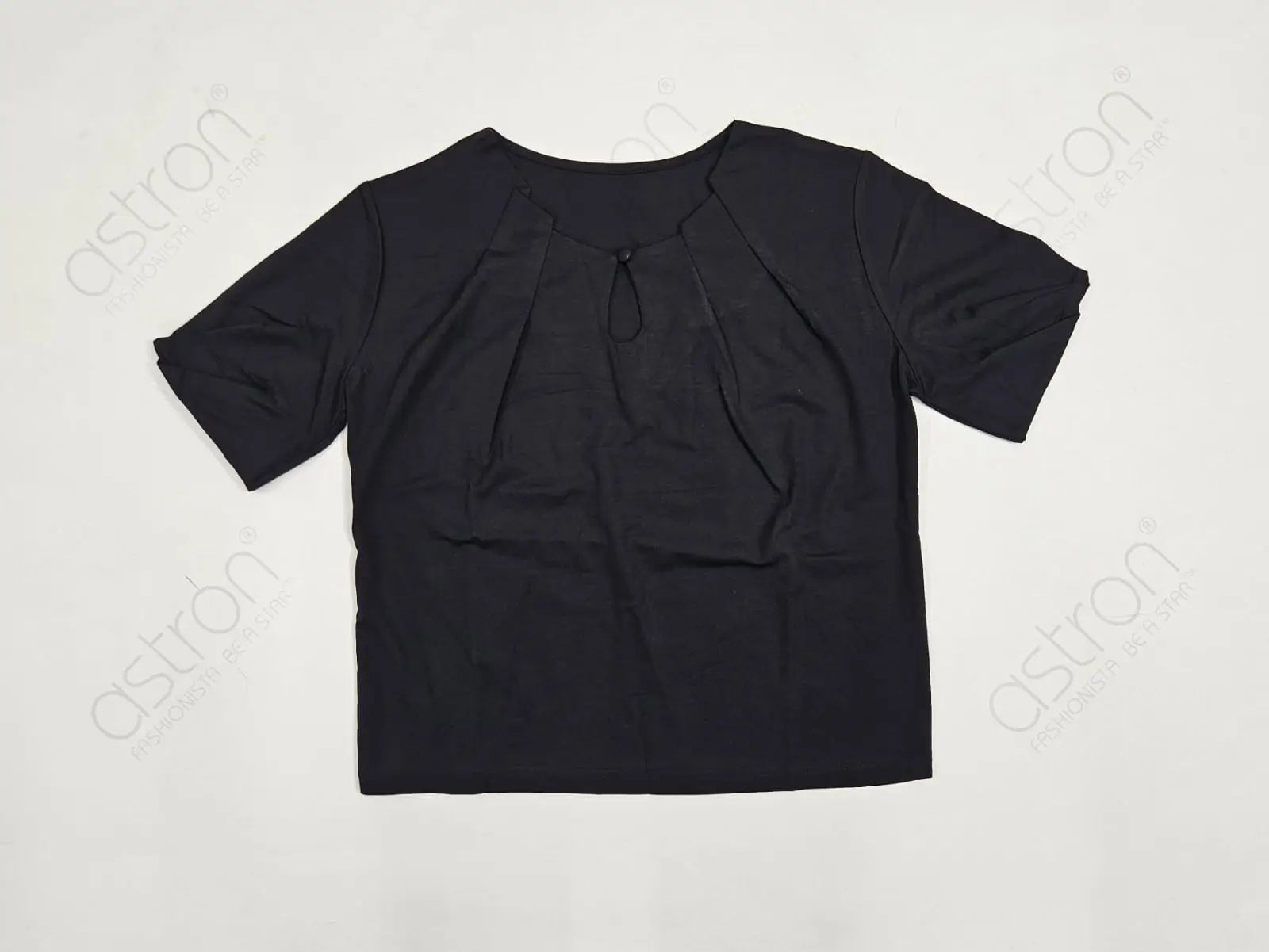 Women’s Keyhole Neck Elegant Top - ASTRON
