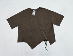 Women’s Down-Shoulder Over Size Crop Top