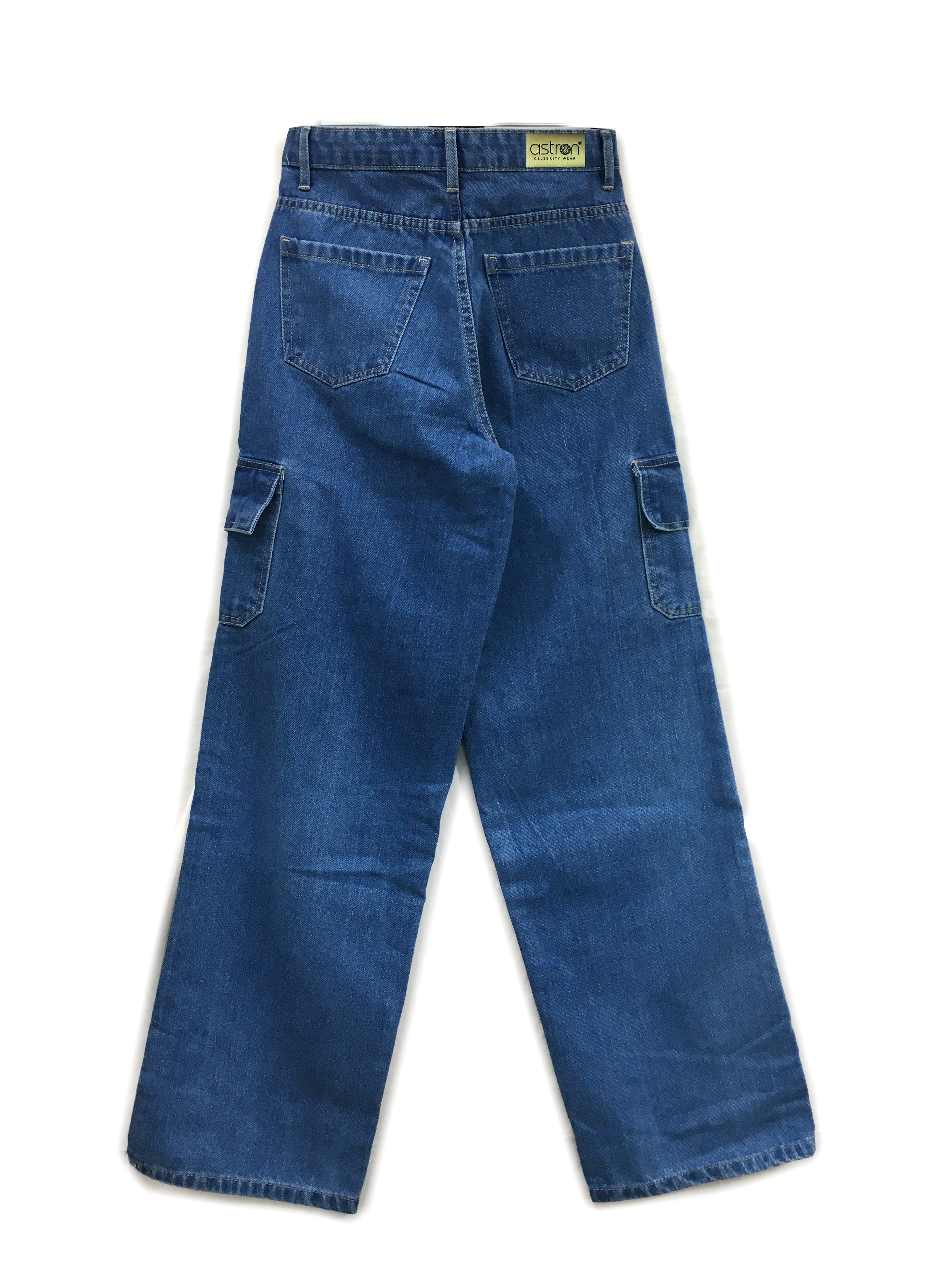 Astron Women’s Cargo Denim Jeans – Street Style