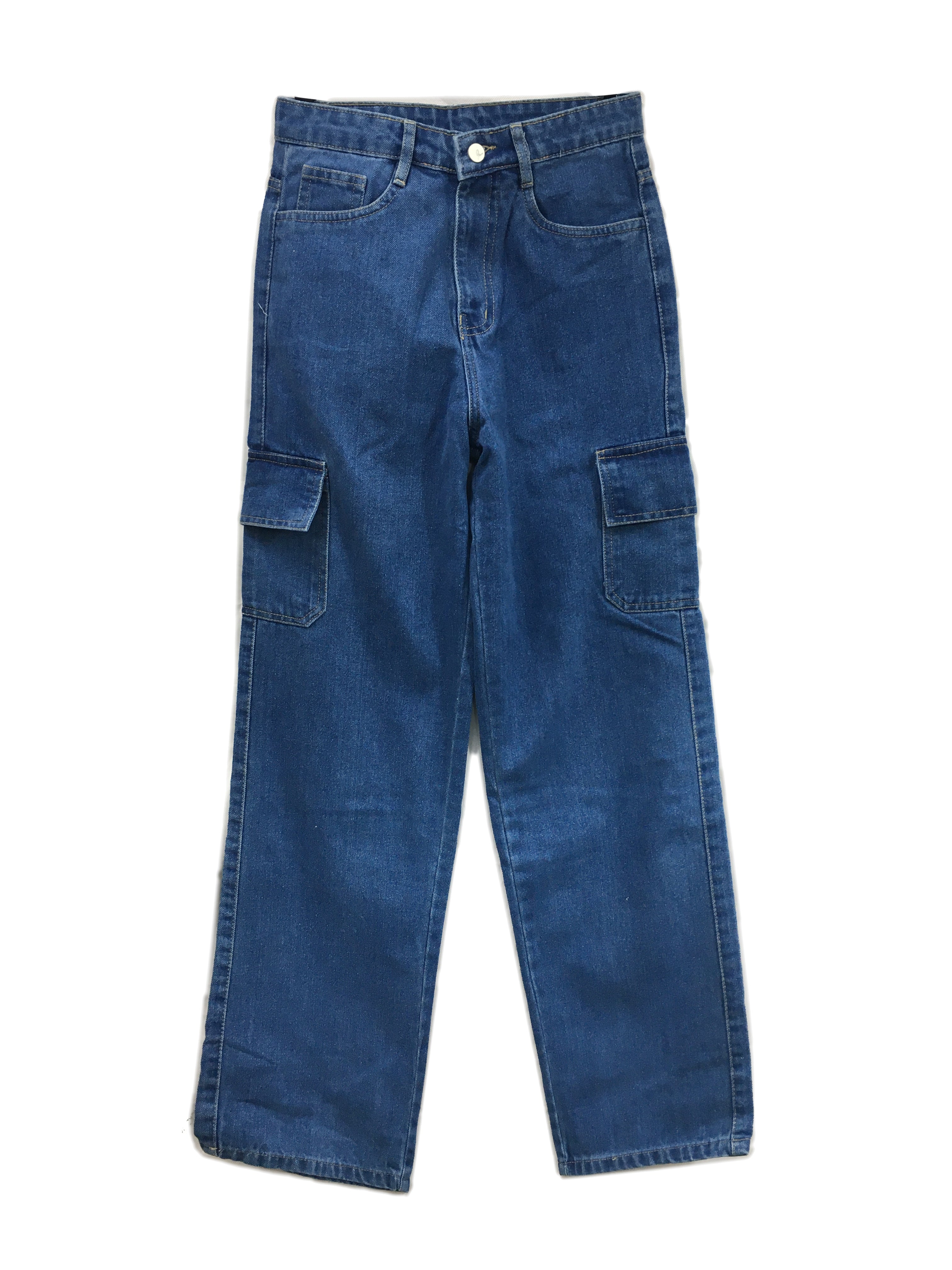 Astron Women’s Cargo Denim Jeans – Street Style